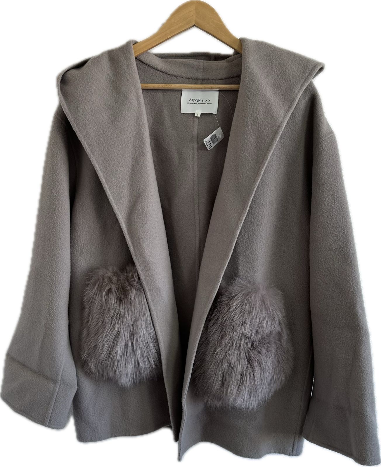 Z1639【美品】Arpege storyアルページュストーリー フードリバーコート Z1639【美品】Arpege storyアルページュストーリー フードリバーコート