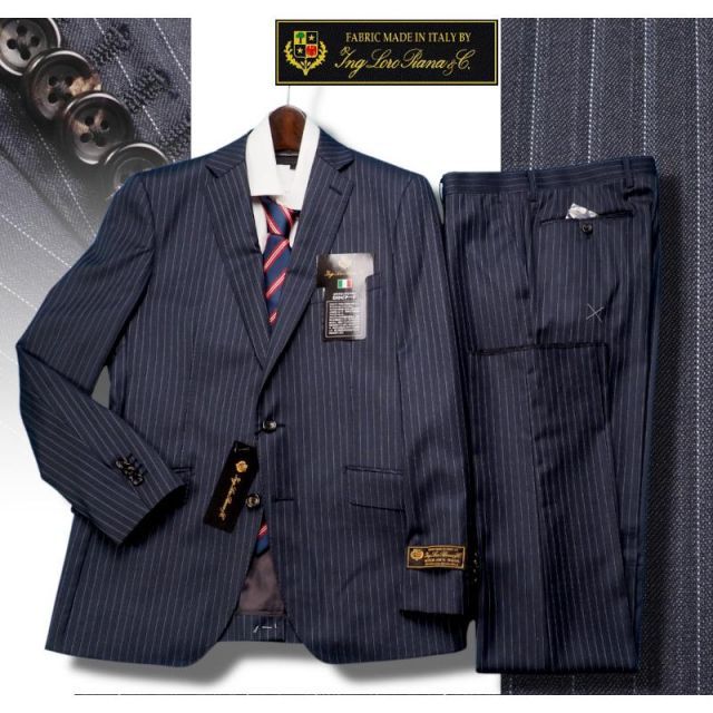 新品12.9万円 大手百貨店扱い 春秋『ロロピアーナ Super130S 伊製生地