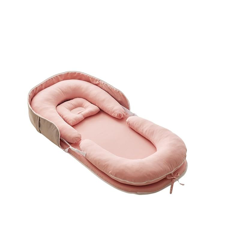 ニッセン ベビー布団セット ベッドインベッド５点セット Coco.Fa バッグ一体型コンパクトに持ち運び ピンク ベッドインベッド5点セット 1