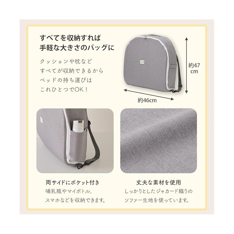  ニッセン ベビー布団セット ベッドインベッド５点セット Coco.Fa バッグ一体型コンパクトに持ち運び ピンク ベッドインベッド5点セット 1 ベビー布団 セット ベビー用寝具 ベッド