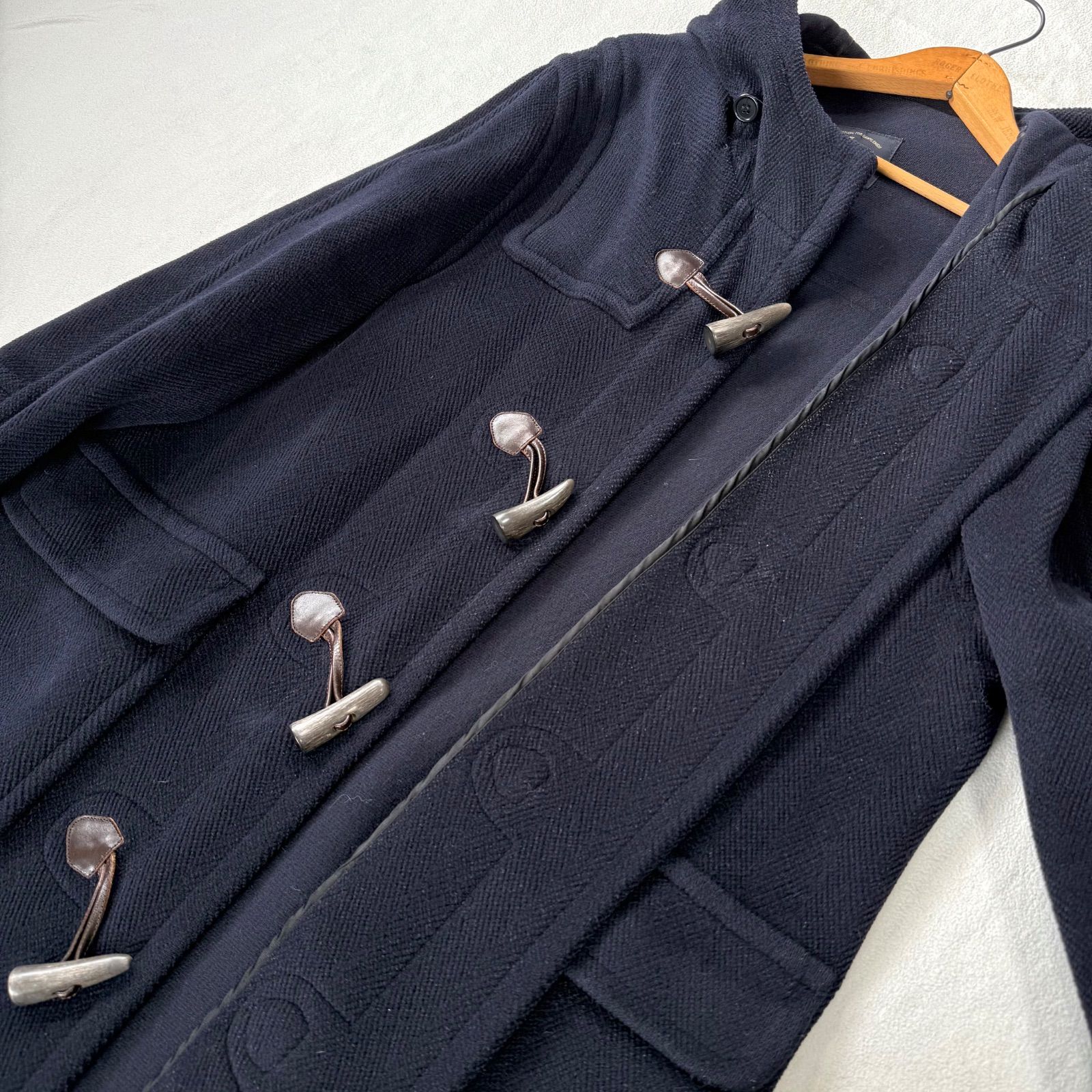 良品・M✨ミツミネ ヘリンボーン生地 ウール MOORBROOK ダッフルコート