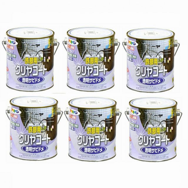 アサヒペン 鉄部用クリヤコート ０ ７Ｌ クリヤ 6缶セット