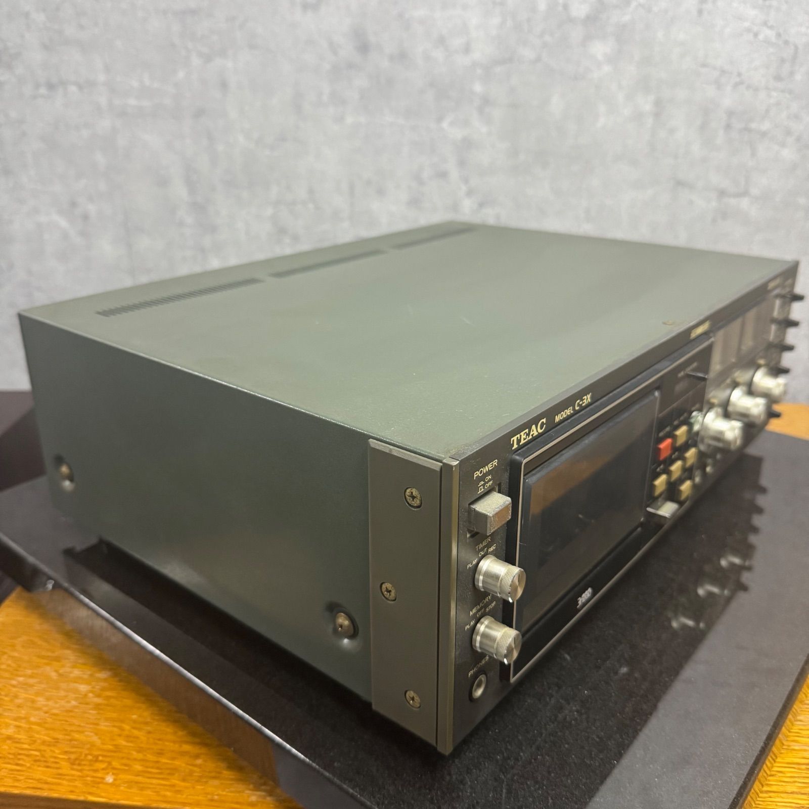 銘機】TEAC C-3X 名機カセットデッキ｜高音質モデル 3ヘッドシングル