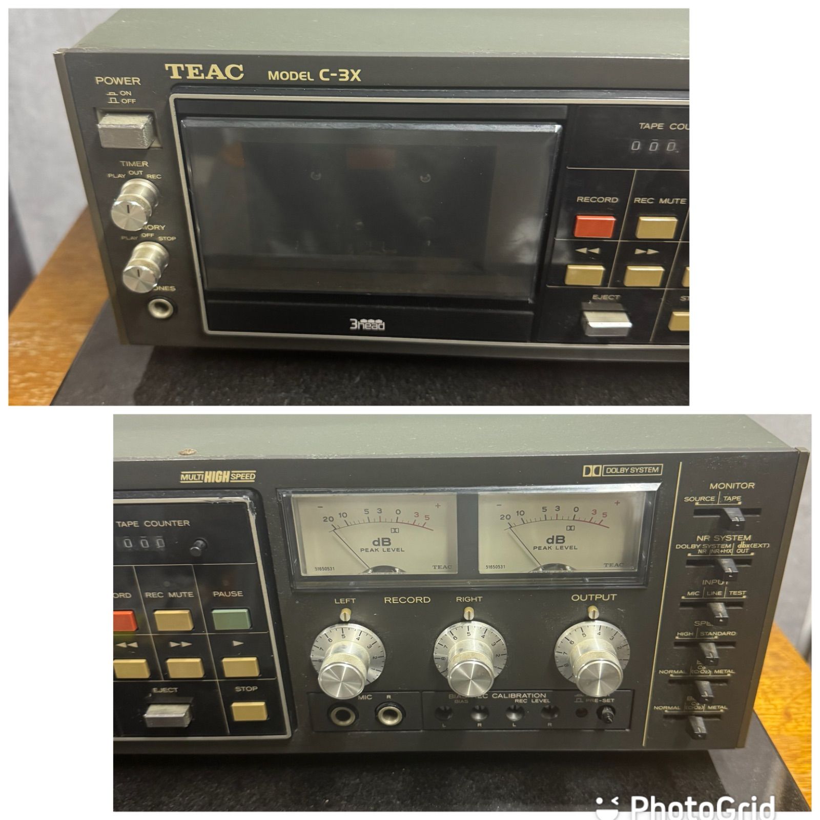 銘機】TEAC C-3X 名機カセットデッキ｜高音質モデル 3ヘッドシングル