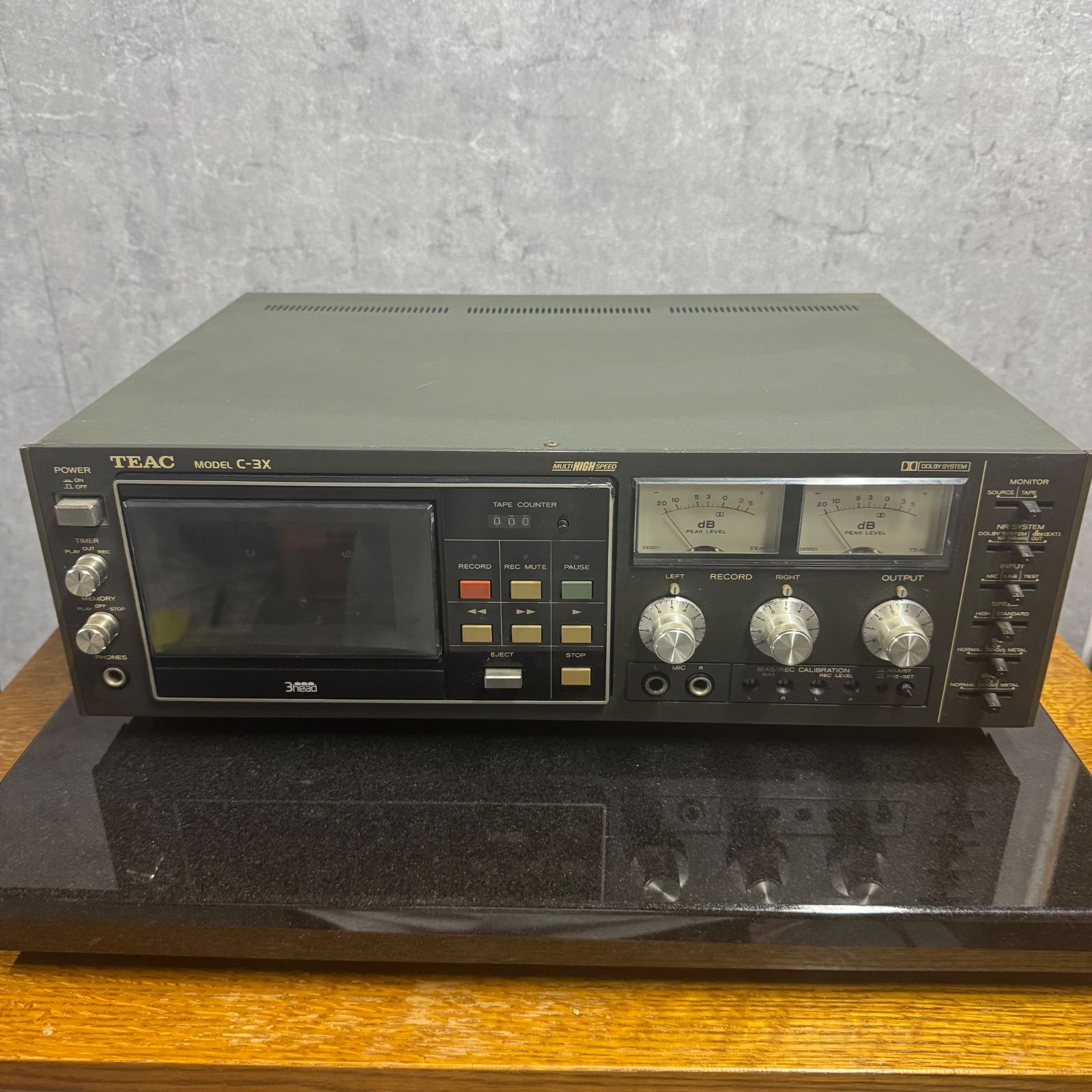 銘機】TEAC C-3X 名機カセットデッキ｜高音質モデル 3ヘッドシングル