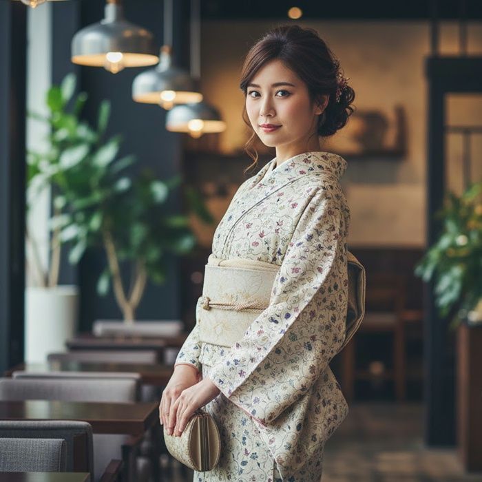 シルック 反物 小紋 48000円の品→20000円 洗える小紋 東レ