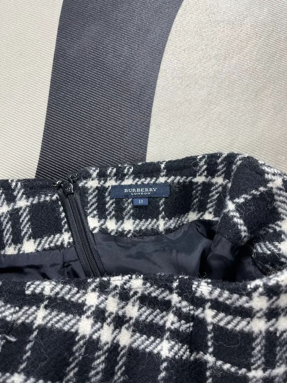 BURBERRY ウール チェックパターン スカート