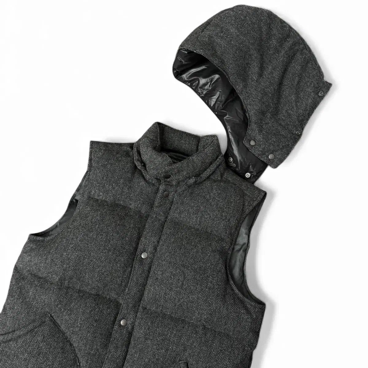 SHIPS シップス GORE TEX ゴアテックス ウィンドストッパー ヘリンボーン ダウン ベスト