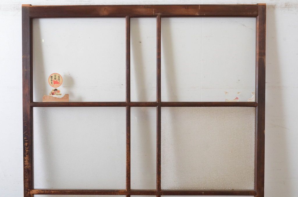 幅広ガラス戸 アンティーク建具