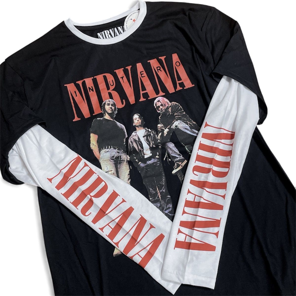 新品 正規品 NIRVANA ニルヴァーナ ロングTシャツ ロンT カート 