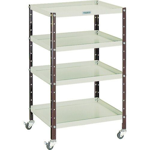 ＴＲＵＳＣＯ Ｖ型ツールワゴン ４８２Ｘ４２０ＸＨ７９８ ４段