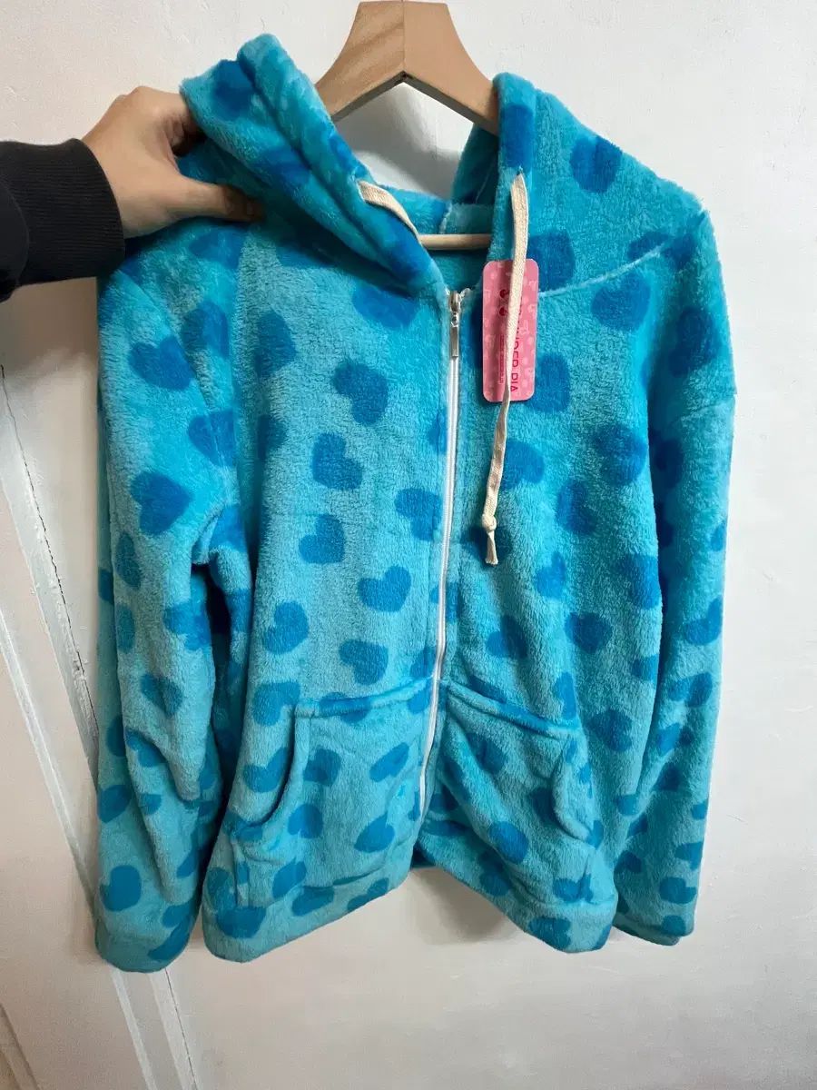 ターコイズブルー ハートパータン パジャマ セット