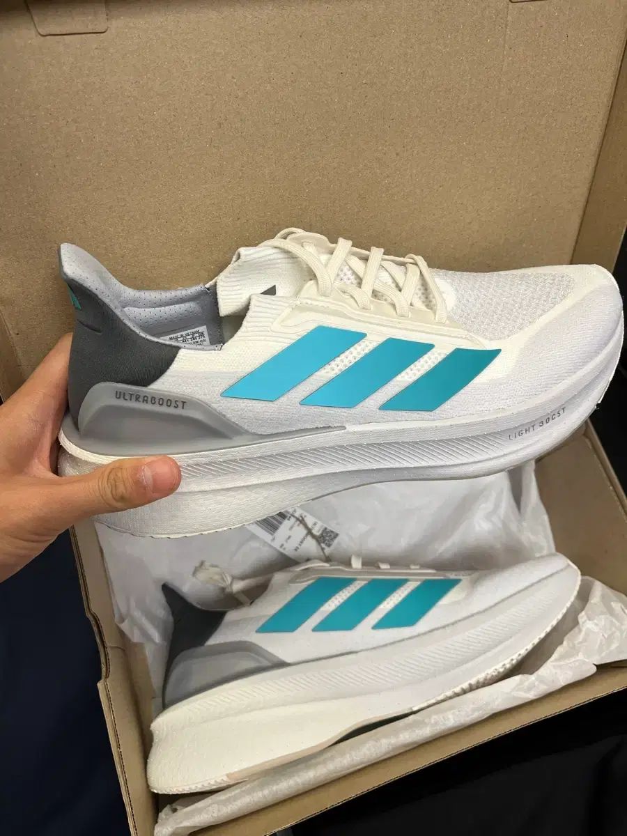 アディダス ウルトラブースト 5 X コア 白 ピュア ティール