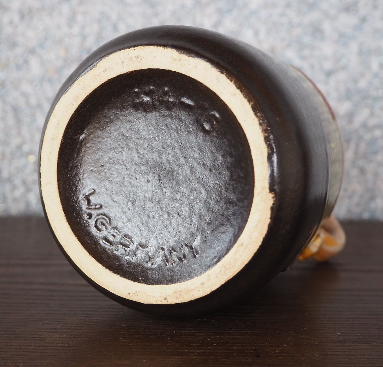 Fat Lava】Scheurich 414-16 水差し（ベージュ×黄緑×黒） - メルカリ