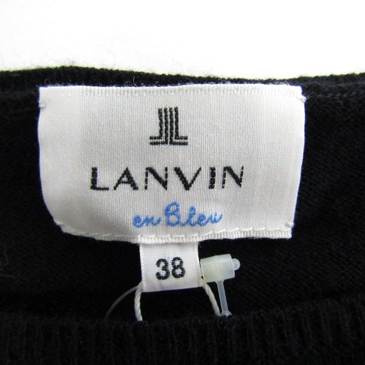 ランバン ニット セーター 半袖 未使用 ブランド トップス 黒