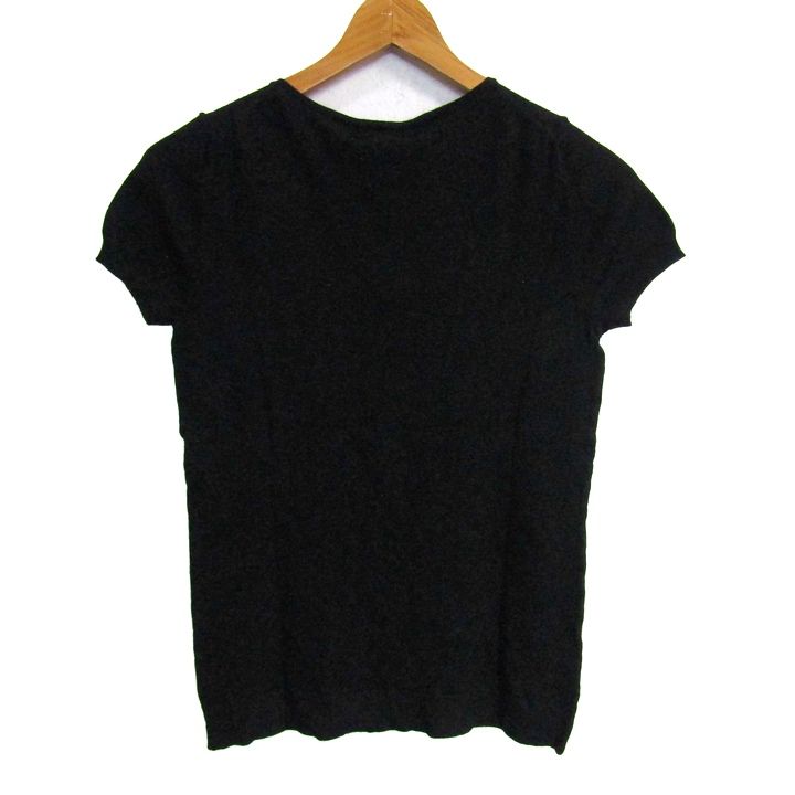 ランバン ニット セーター 半袖 未使用 ブランド トップス 黒