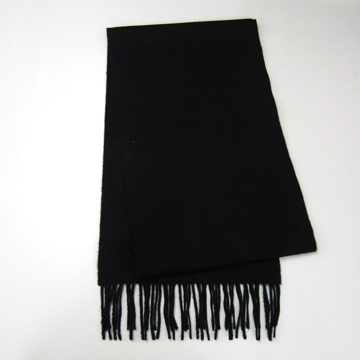 ジョンストンズ マフラー ♥ カシミヤ スコットランド製 ブランド メンズ レディース ブラック JOHNSTONS