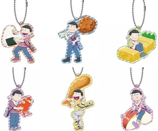 中古】雑貨 全6種セット 「おそ松さん アクリルキーホルダー 6つ子弁当