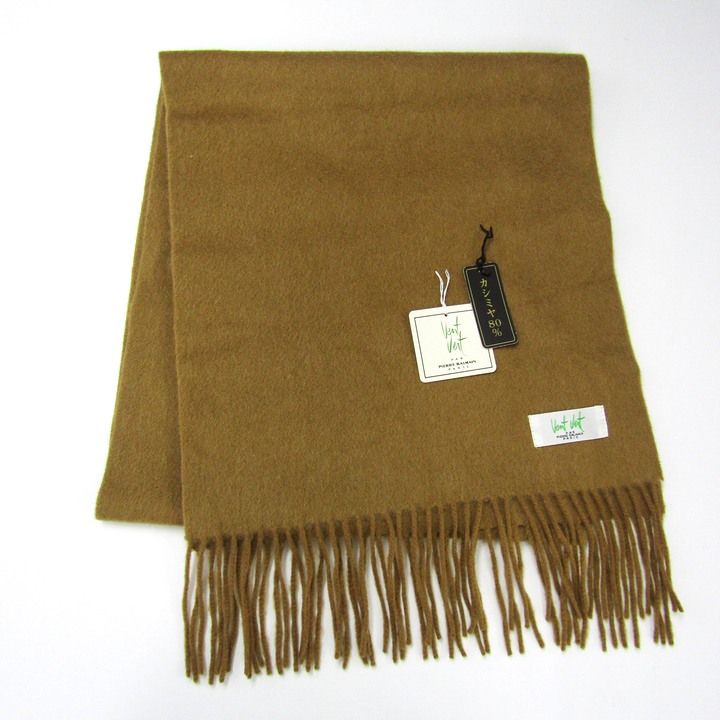 ピエールバルマン マフラー 未使用 ロゴ ブランド メンズ ブラウン