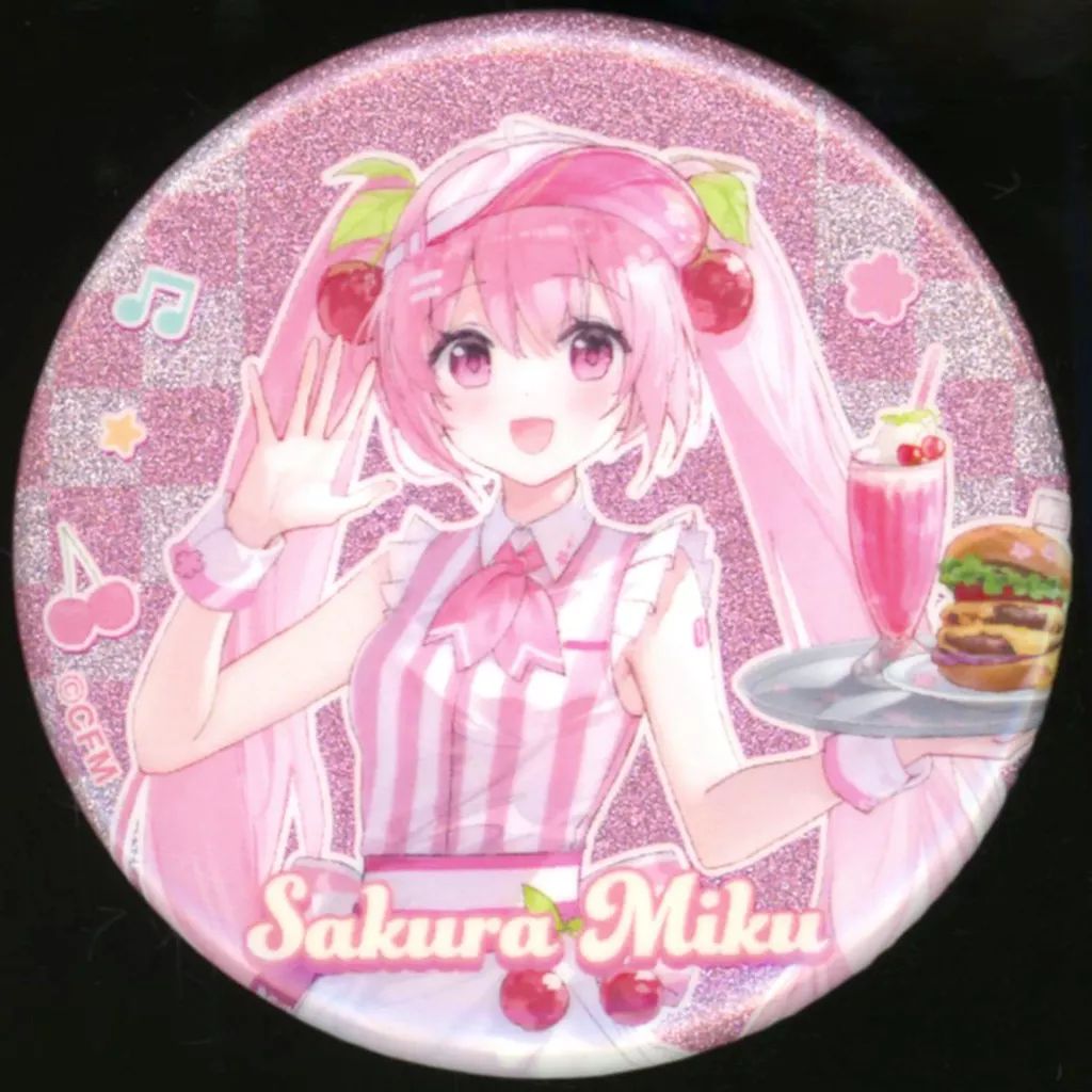 中古】バッジ・ピンズ 初音ミク/桜ミク(名前あり) 「VOCALOID 初音ミク