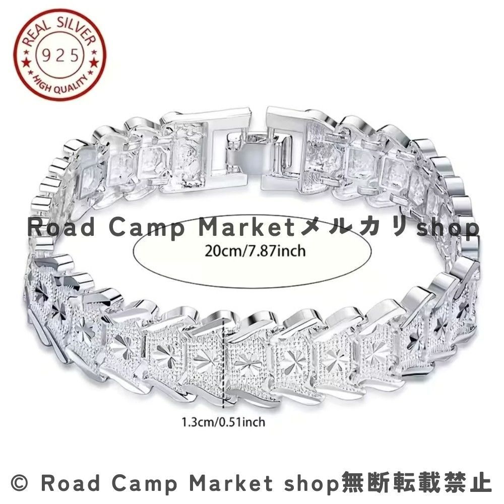 ワイドウェーブエッジブレスレット メンズ シルバー925 ユニセックスリストウェア 色褪せない 壊れにくい 日常使い デート パーティー バレンタインデー ギフト 男性の 友達のホリデーギフト 彼への贈り物 日常着用 メンズシルバー ミニマリスト 主役アイテム ブレスレット 