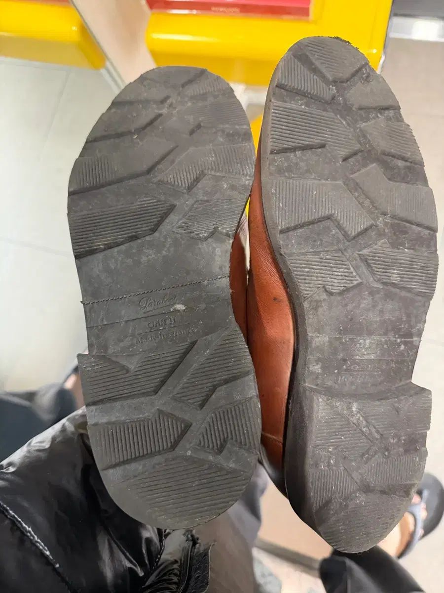  パラブーツ アビニョン マルーン 7 5 ローファー ブーツ 革靴