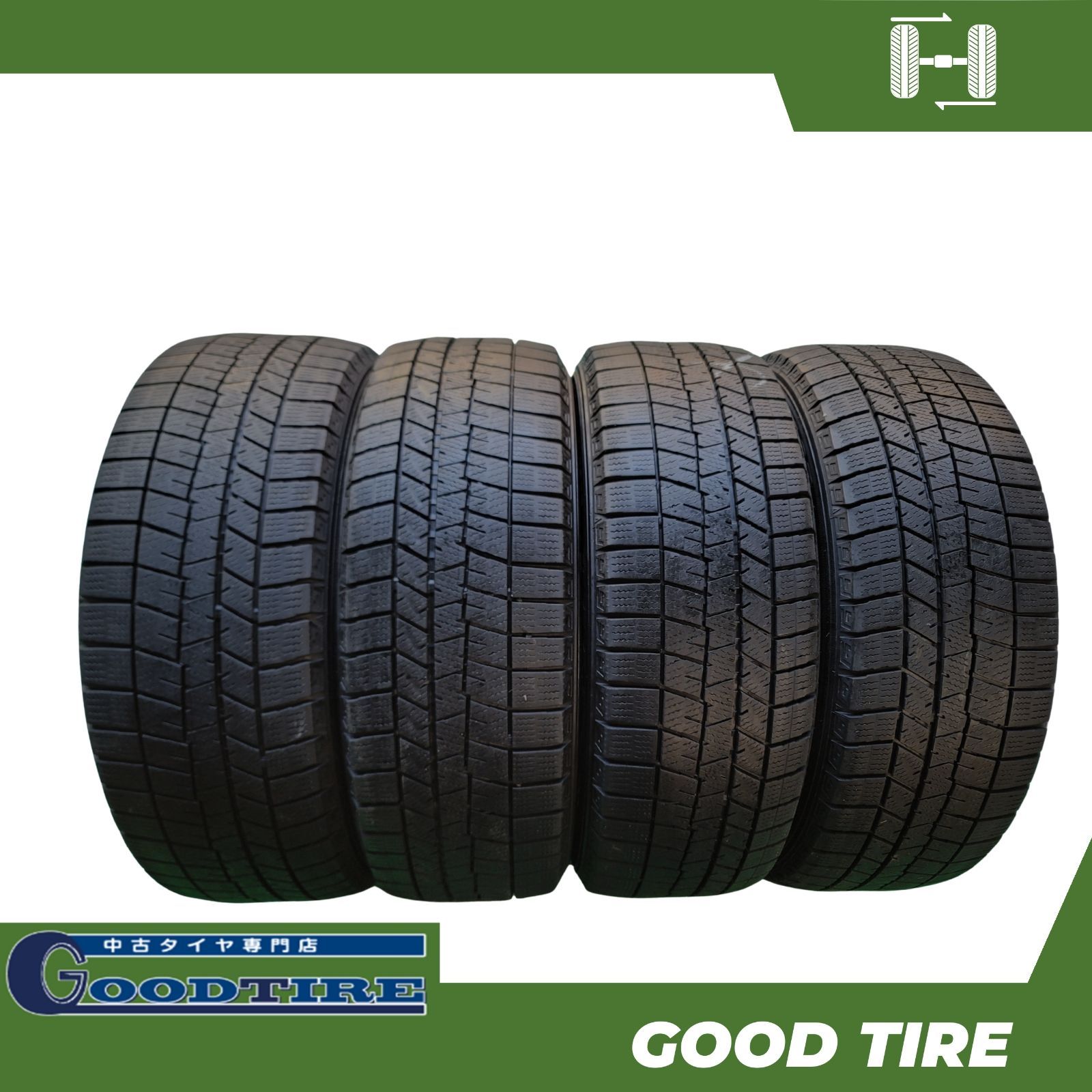 185 55 R 16 ダンロップ 03 製 4本 冬用 7 5分山 タイヤ フィット シャトル スイフト ヤリス 7180