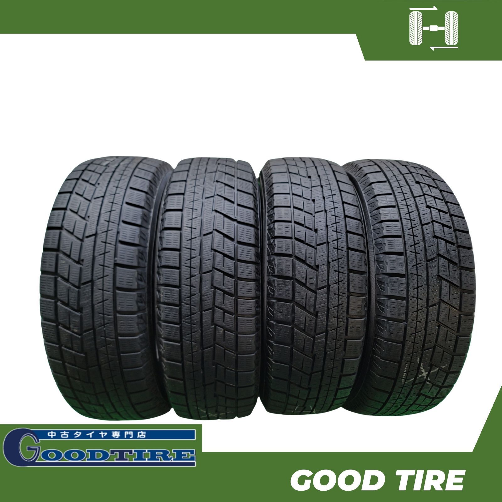 195 65 R 15 ヨコハマ ICEGUAR IG 60 製 4本 冬用 7 5分山 タイヤ プリウス ノア ヴォクシー セレナ ステップワゴン 7183