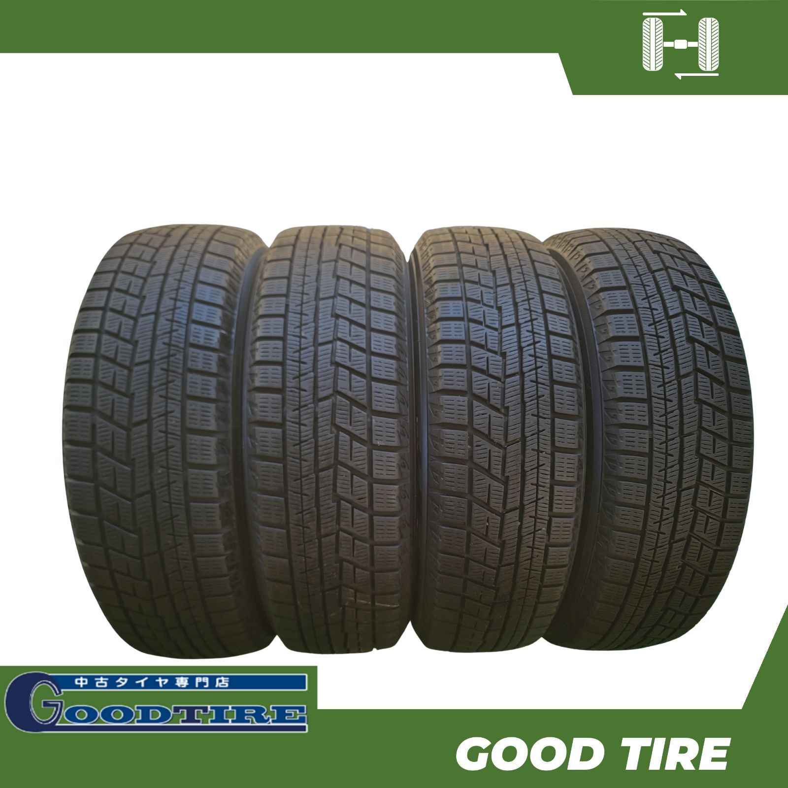 175 65 R 15 ヨコハマ IG 60 4本 冬用 7 5分山 タイヤ アクア フィット ノート 7184