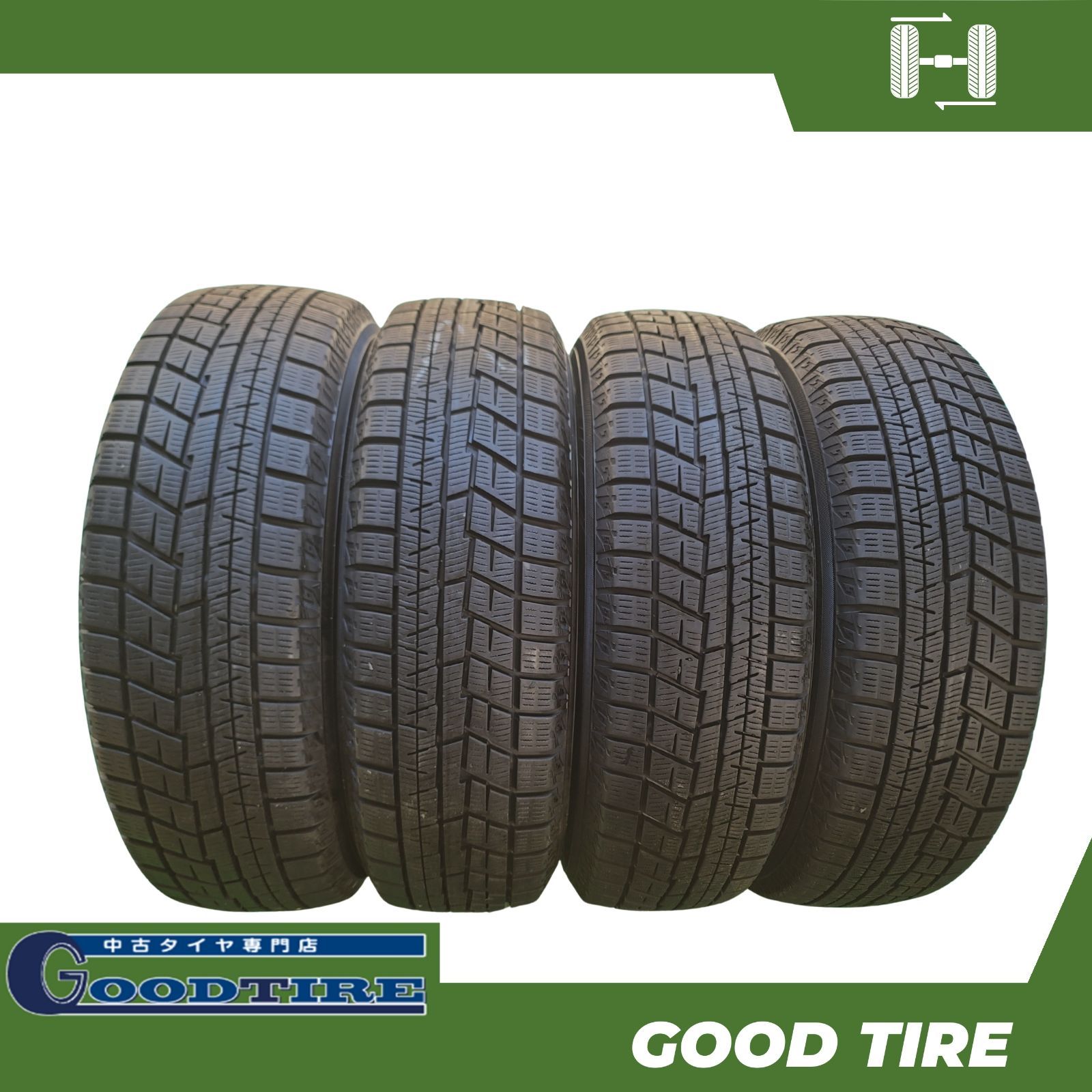 2023年製 ヨコハマ iG60 175/65R15 4本セット　アクア 175/65R15 ヨコハマ ICEGUARD IG60 2023年製 4本 冬用 8分山 中古