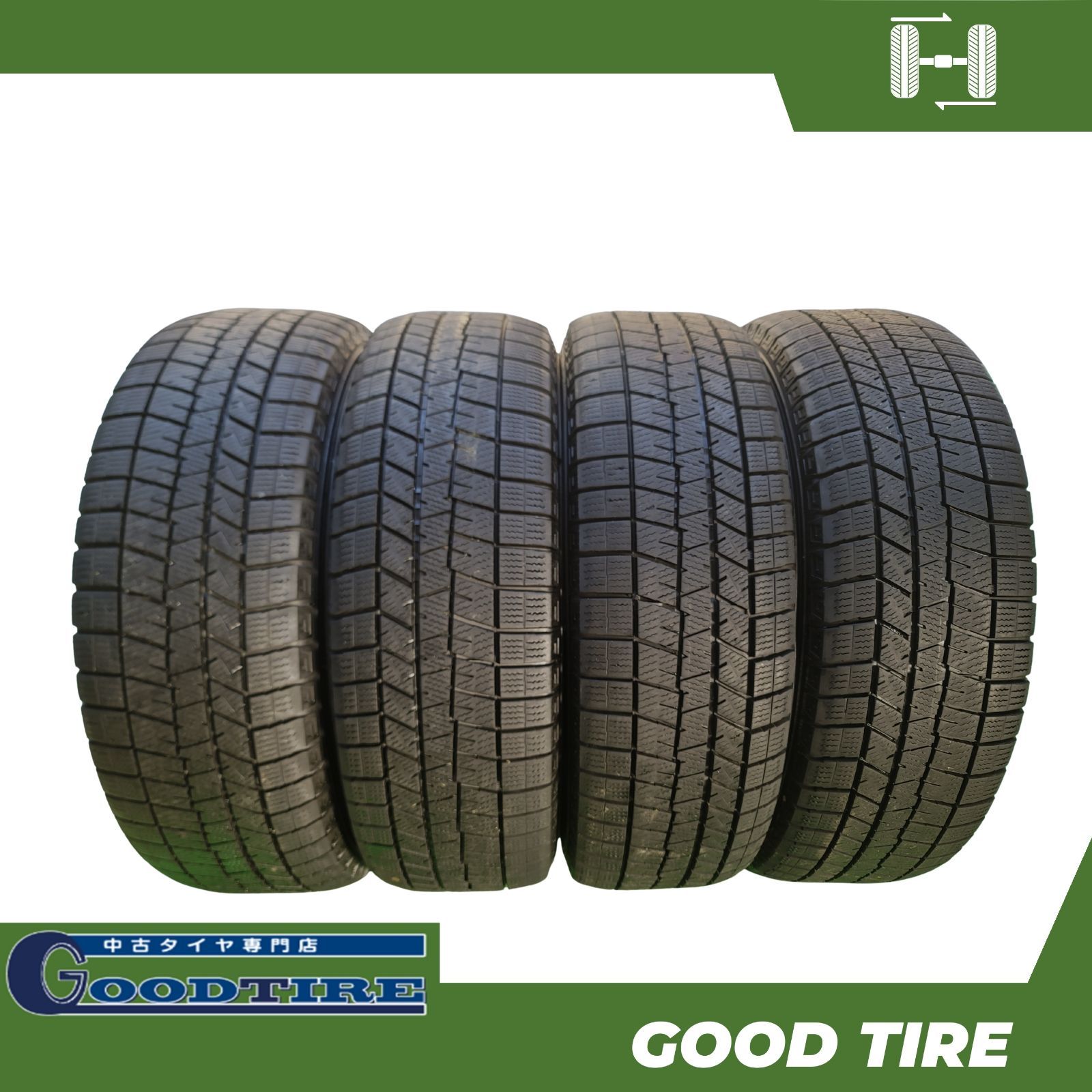 195 65 R 15 ダンロップ 03 製 4本 冬用 7 5分山 タイヤ プリウス ノア ヴォクシー セレナ ステップワゴン 7188