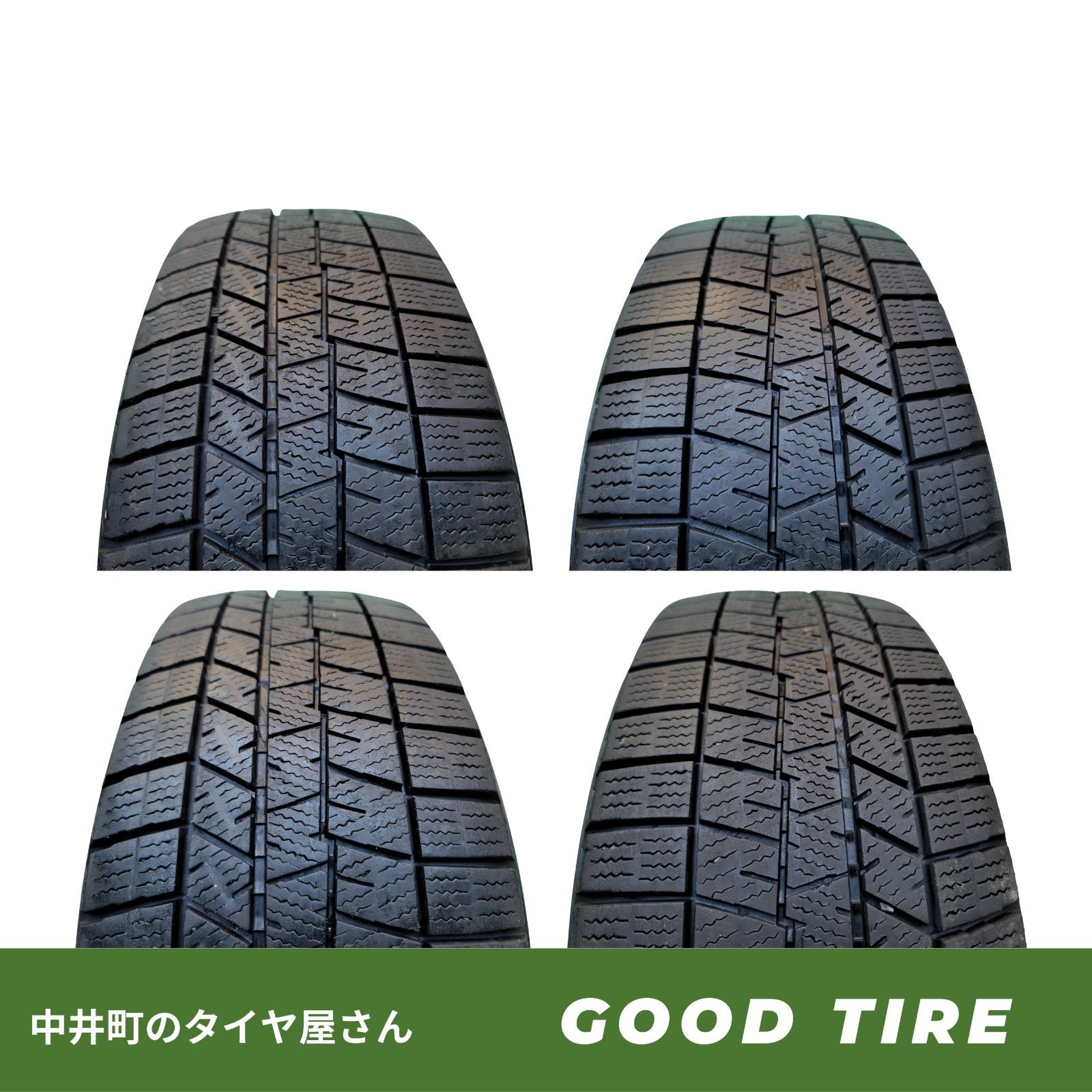 185 55 R 16 ダンロップ 03 製 4本 冬用 7 5分山 タイヤ フィット シャトル スイフト ヤリス 7180