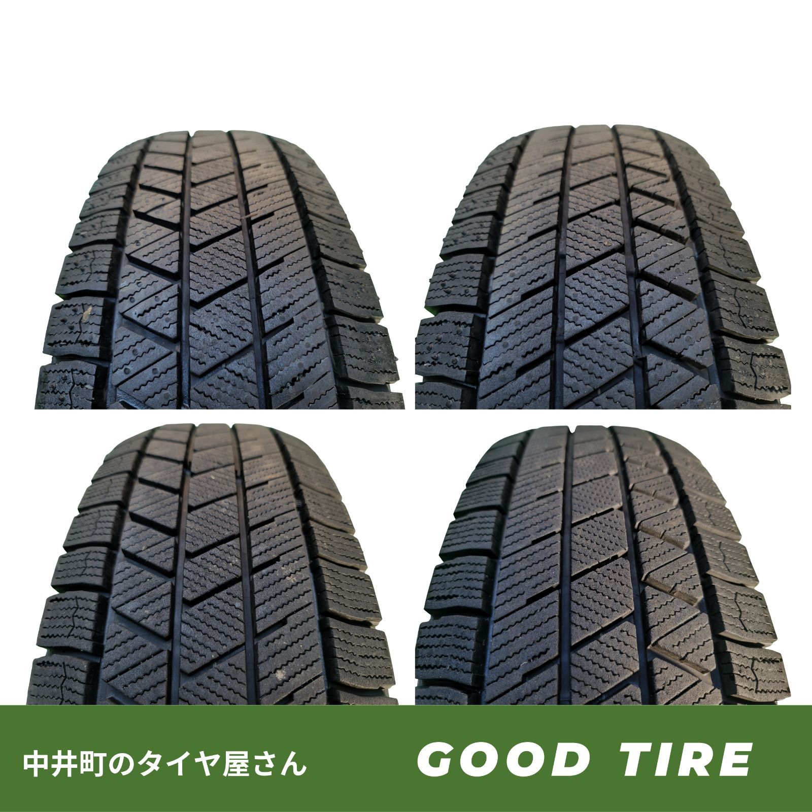 185 70 R 14 ブリヂストン BLIZZAK VRX 3 製 4本 冬用 9分山 タイヤ ポルテ カローラ シエンタ フリード ノート 7191