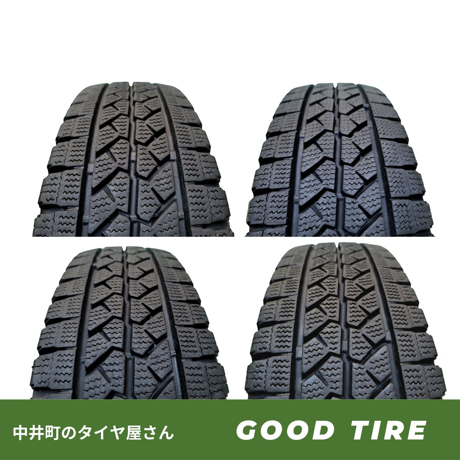 8 PR ブリヂストン BLIZZAK VL 1 製 4本 冬用 9分山 タイヤ タウンエース NV 200 ボンゴバン 7195