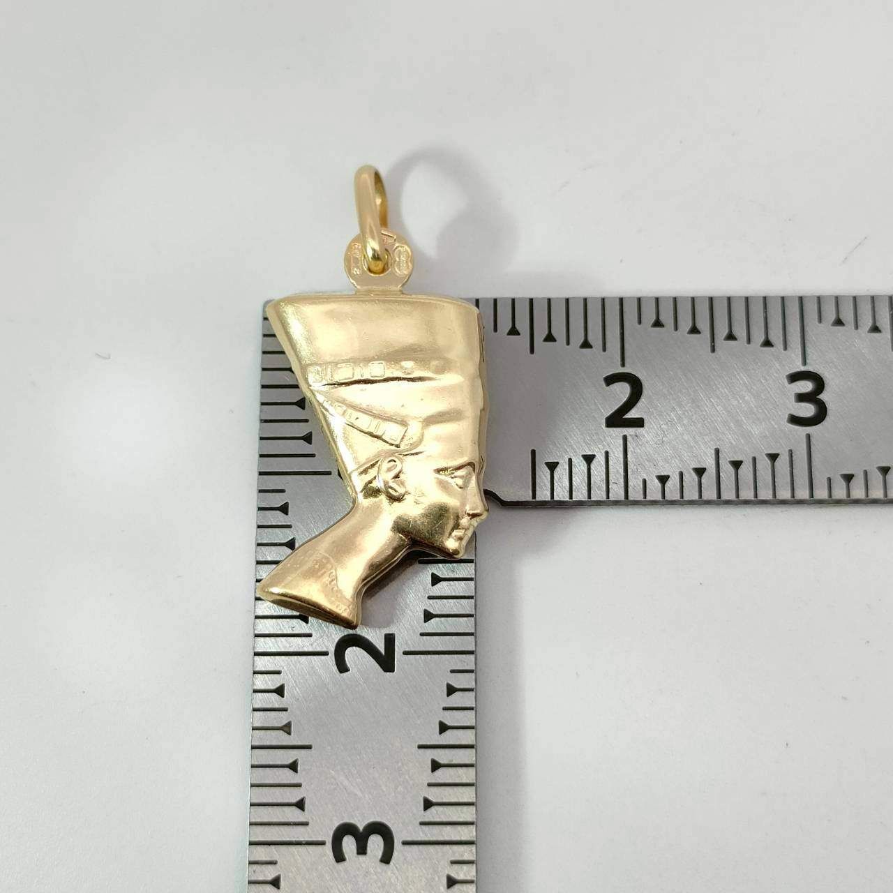 18金 K18 ウノアエレ ネフェルティティ デザインネックレストップ 男女