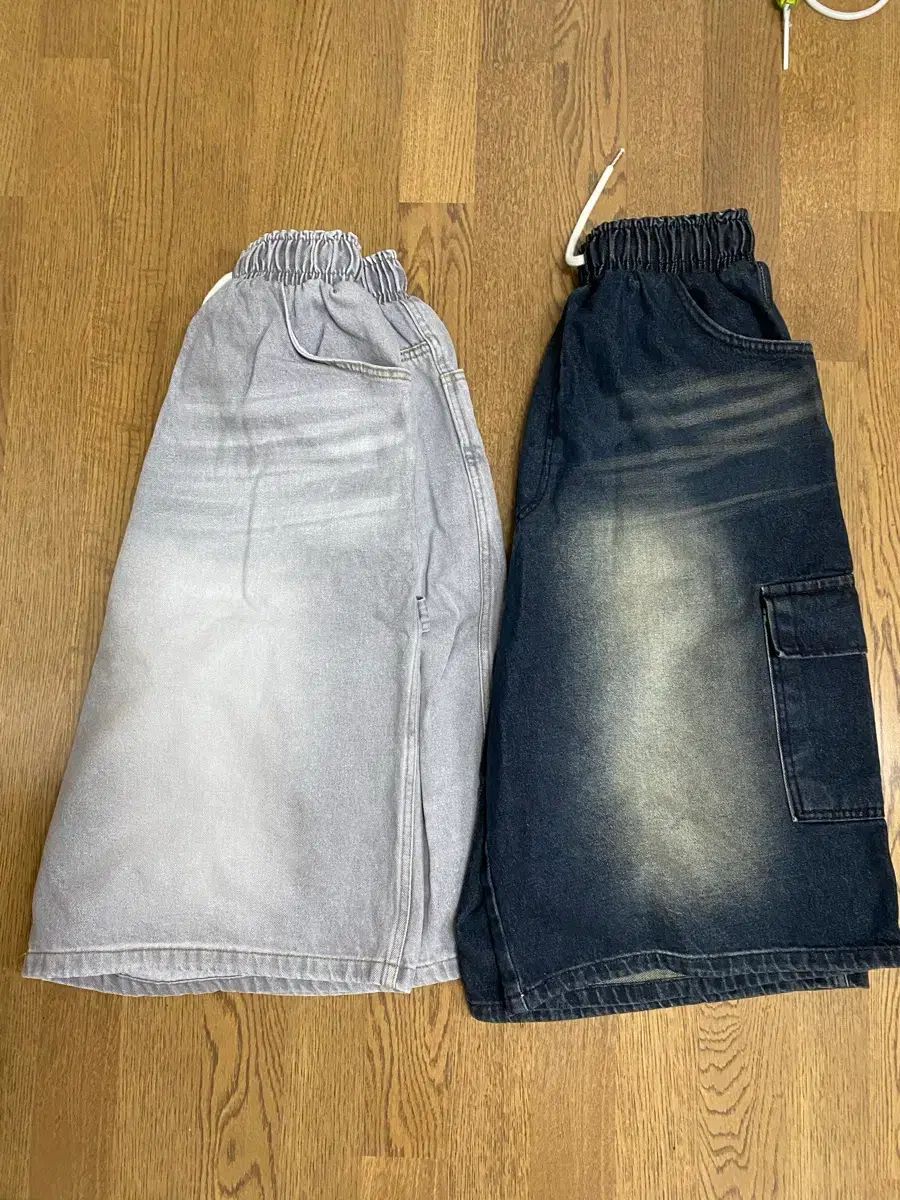 デニム カーゴ バミューダ パンツ 2 COLOR セット ノーブランド os