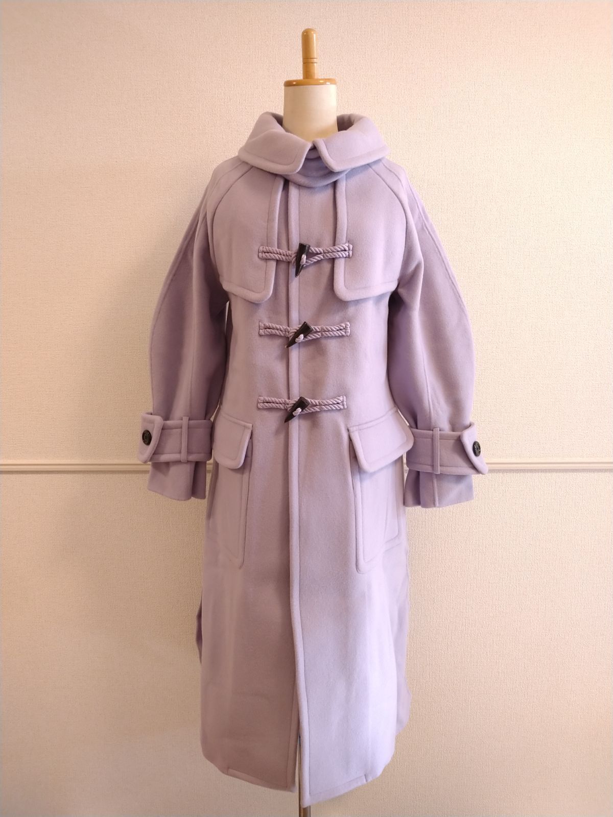 RUMCHE 23AW River Duffle Coat ラムシェ ダッフルコート ラベンダー パープル サイドスリット