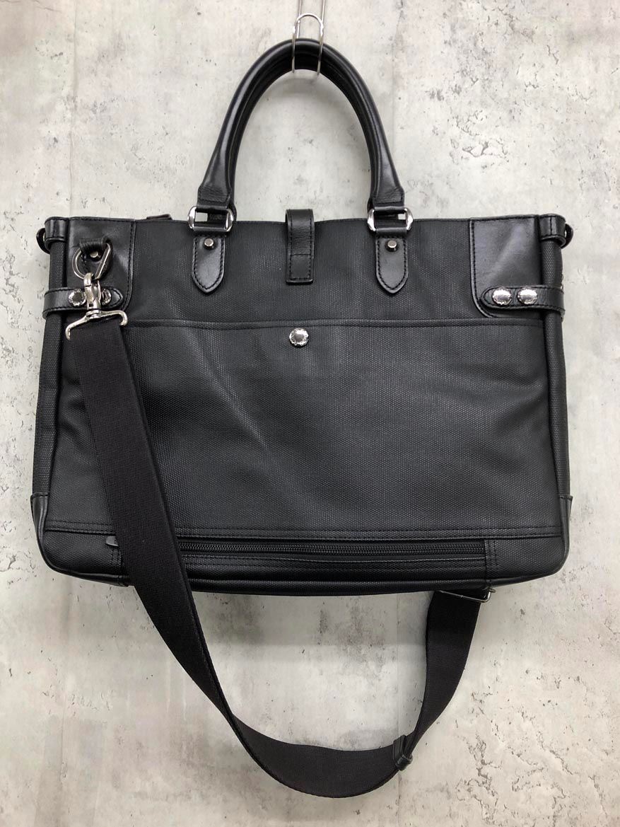 LIN-KU リンク 輪怐 日本製 2 way ショルダー ビジネス バッグ 黒 ◎メンズ