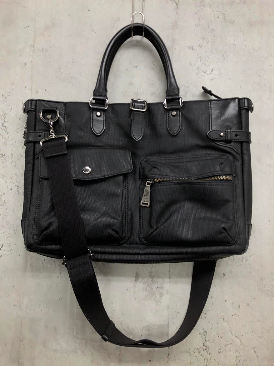 LIN KU リンク 輪怐 2 way ショルダー ビジネス バッグ 黒 メンズ