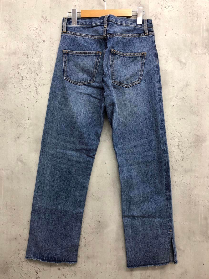 RIVE DROITE リヴドロワ 全骨格美脚見え slit DENIM デニムパンツ size 36|ブルー ◎レディース