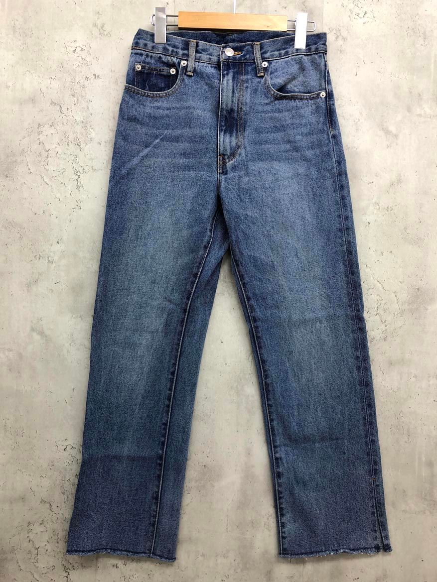 RIVE DROITE リヴドロワ 全骨格美脚見え slit DENIM デニムパンツ size 36|ブルー ◎レディース