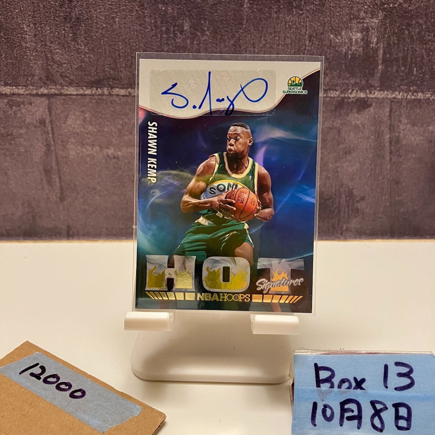 2022-23 Panini Hoops Shawn Kemp 直筆サインカード Seattle