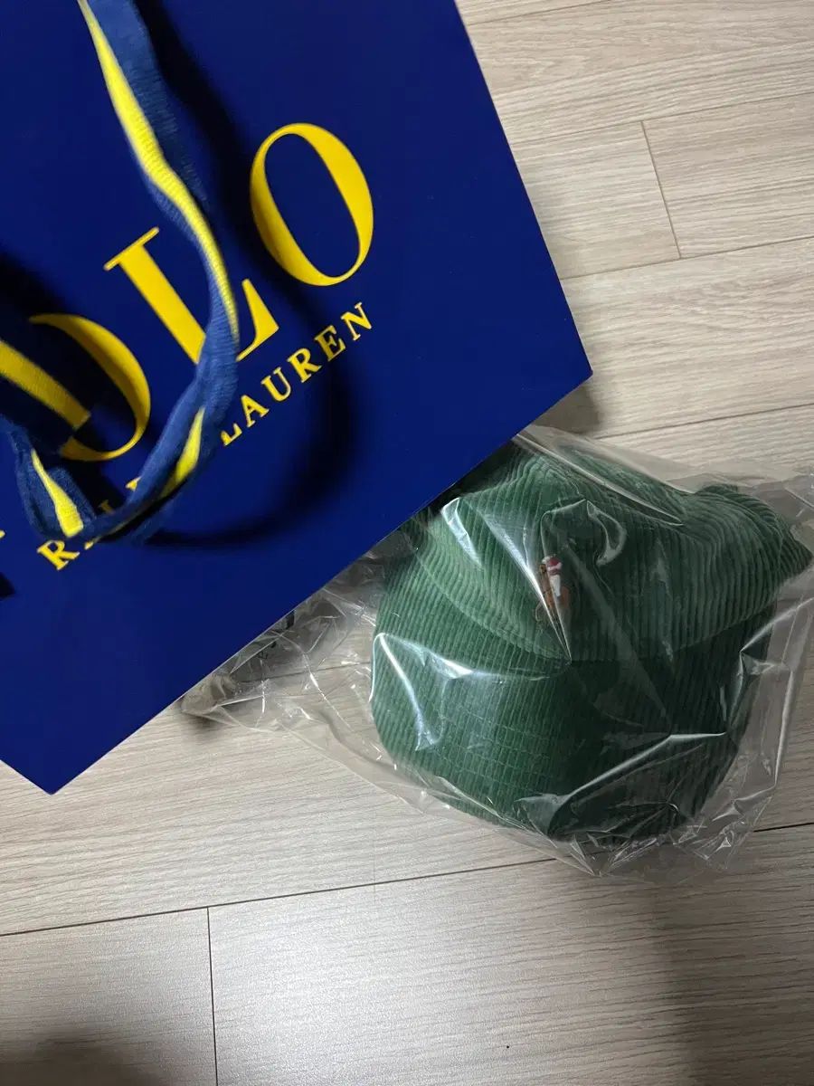 ポロラルフローレン コーデュロイ ベースボールキャップ グリーン