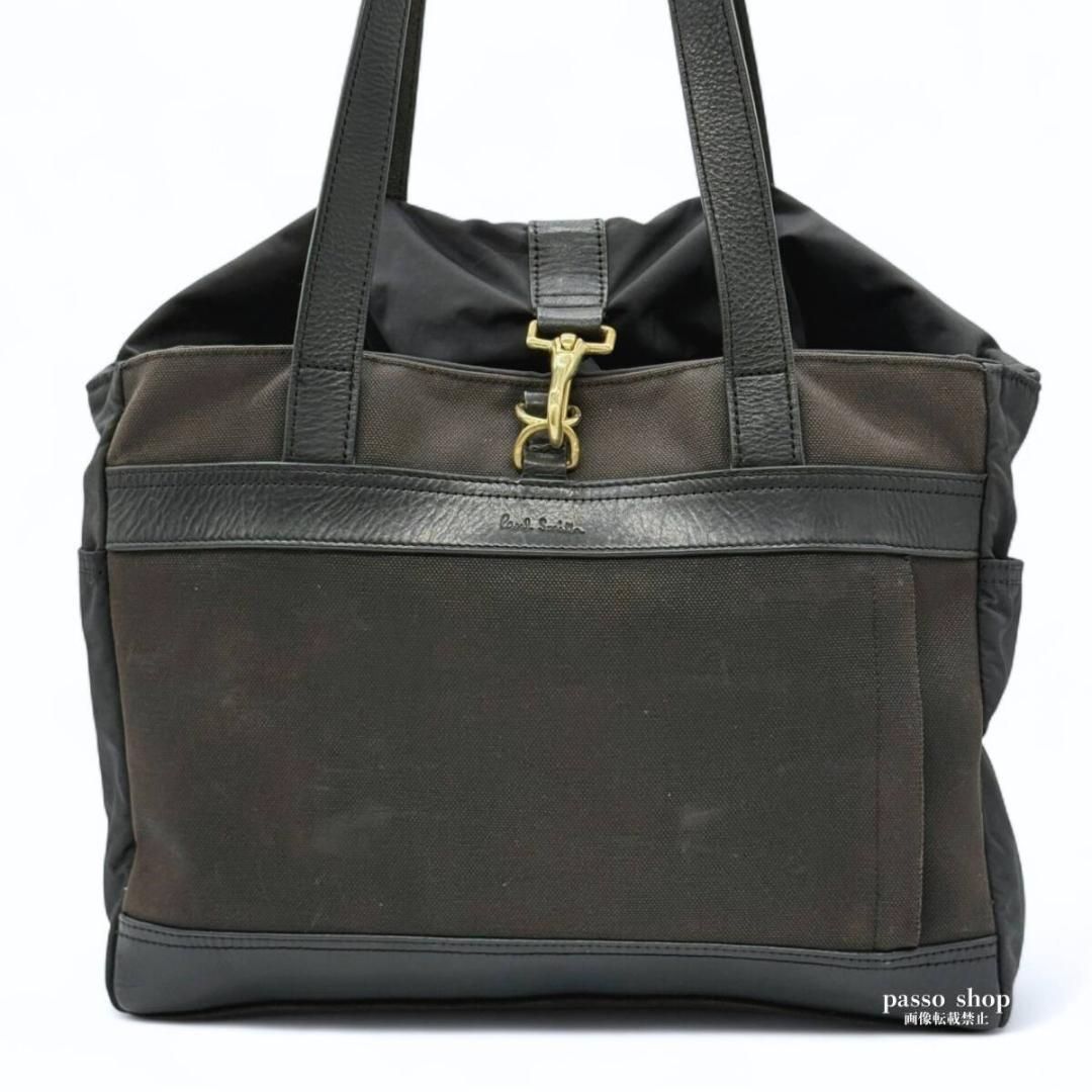 良品 ポールスミス トートバッグ ビジネスバッグ 肩掛け キャンバス