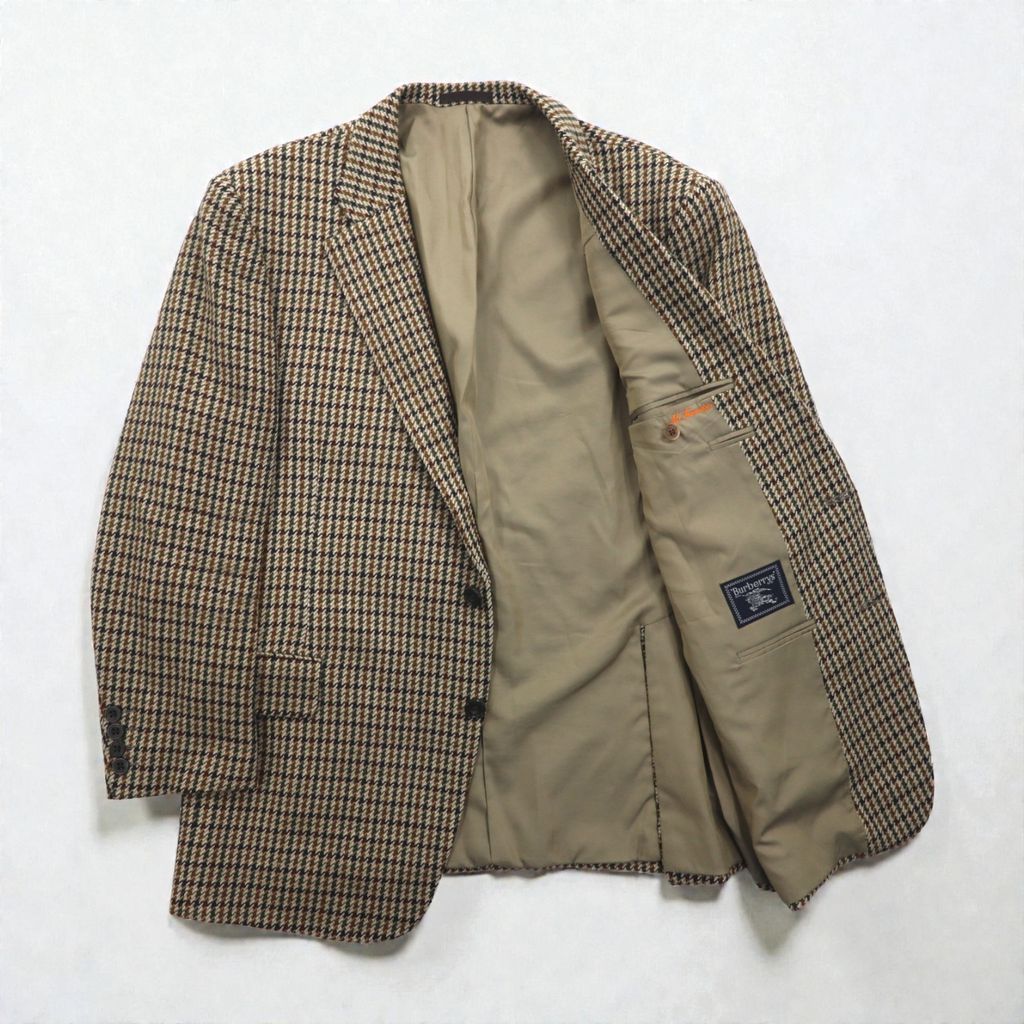 BURBERRY ガンクラブチェック ツイードジャケット 2B テーラード