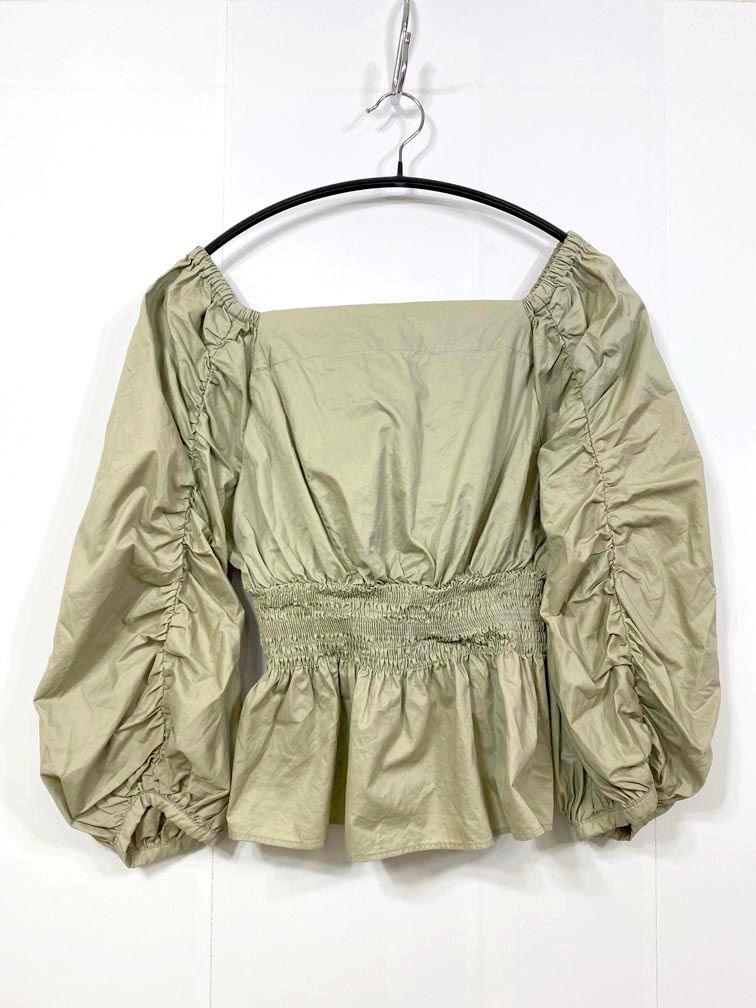 SNIDEL オフショルブラウス snidel スナイデル SWFB201100 定価12100円 バックリボンオフショル