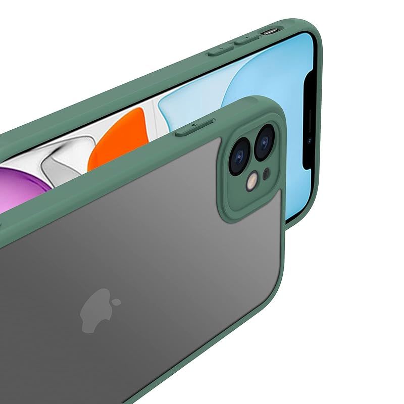 iPhone 11 ケース 耐衝撃 半透明 軽量 薄型 人気 PC 傷防止 滑り止め