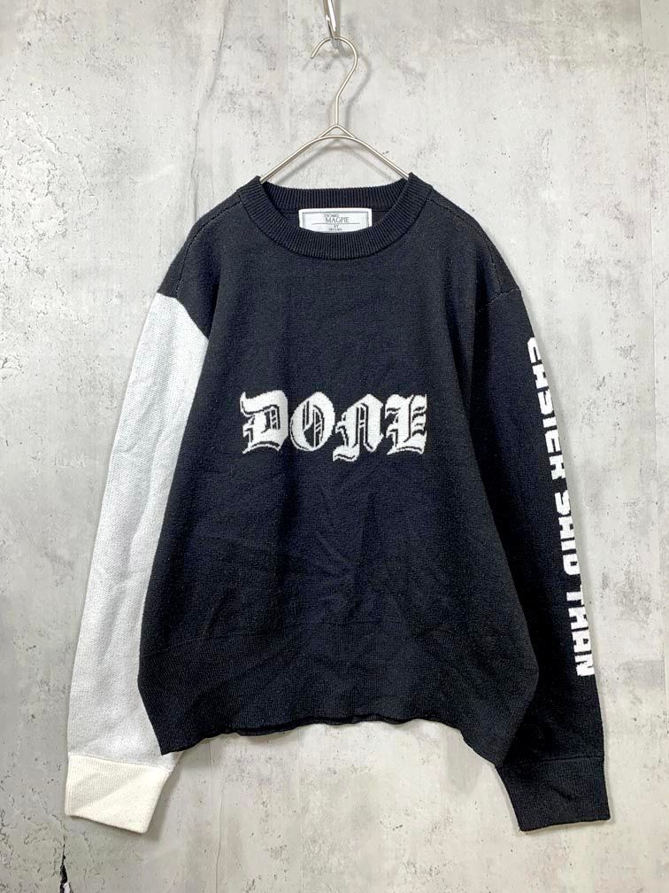 美品☆トーマスマグパイ ロゴニット ブラック THOMAS MAGPIE BY INTOXIC トーマスマグパイバイイントキシック