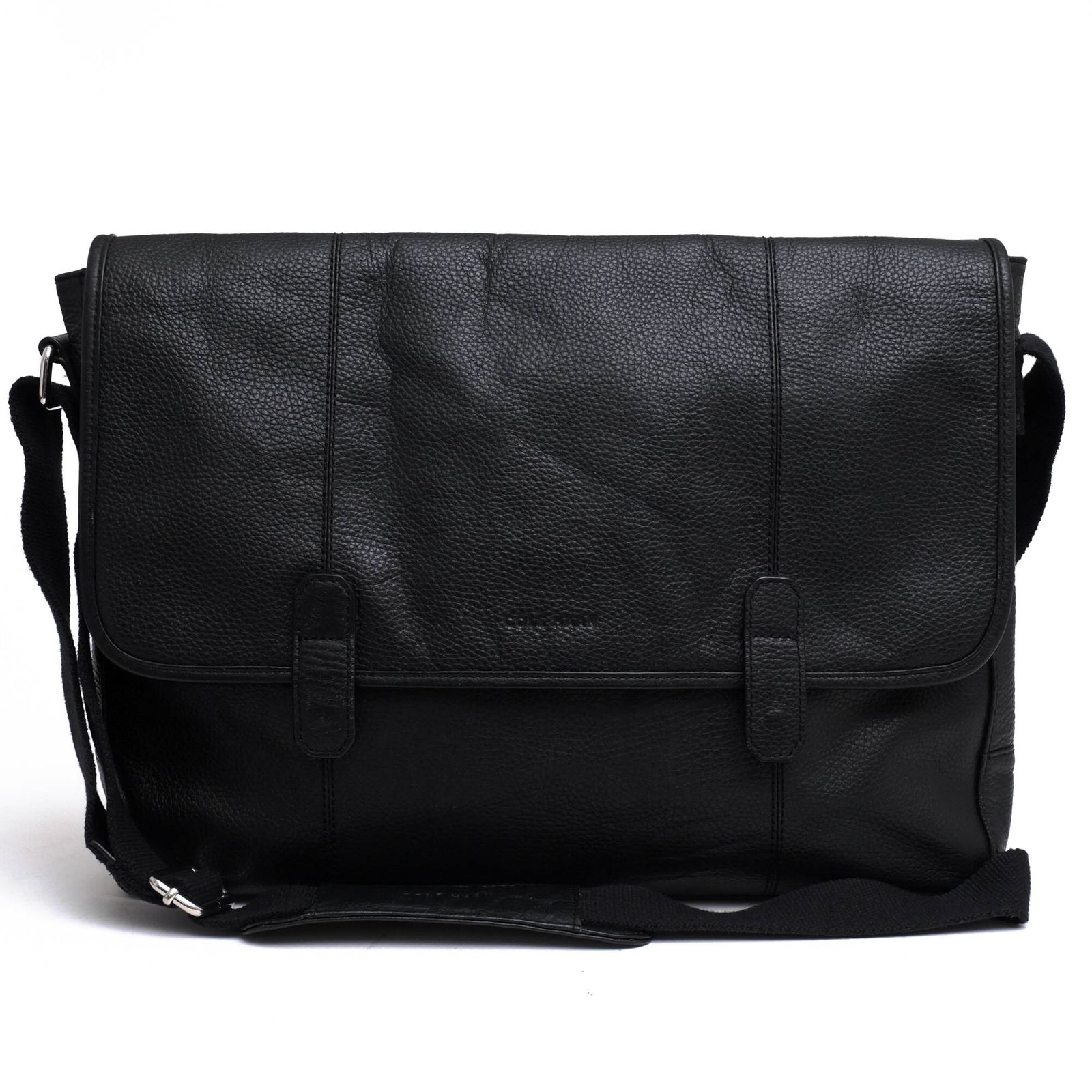 100%新品，新作登場 コールハーン／COLE HAAN バッグ ショルダーバッグ 鞄 メンズ 男性 男性用レザー 革 本革 ブラック 黒  CHDM11027 WAYLAND MESSENGER BAG フラップ式 メッセンジャーバッグ シボ革 シュリンクレザー その他