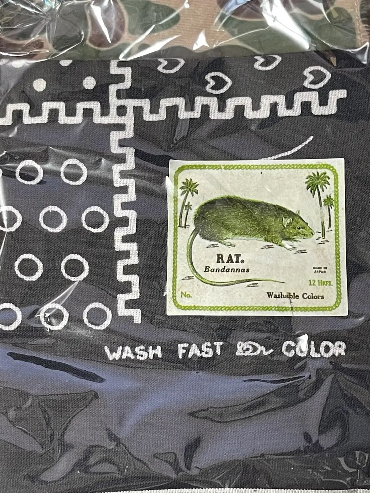 KAPITAL pt 1 The Past Ver COLOR セルビッジ バンダナ ブラック